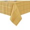 Threadmade Home Elegance Plaid Jacquard Tablecloth, Ribbon Gold - 60"W x 144"L
